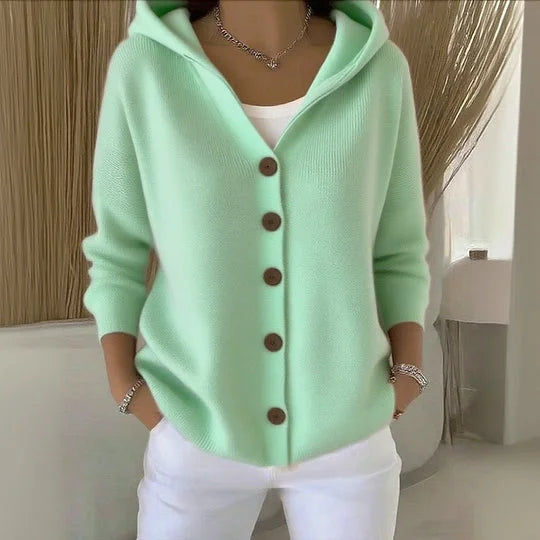 Freya™ Cardigan Classico con Bottoni