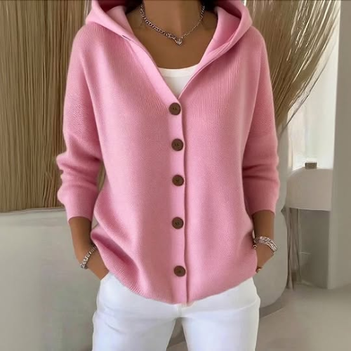 Freya™ Cardigan Classico con Bottoni