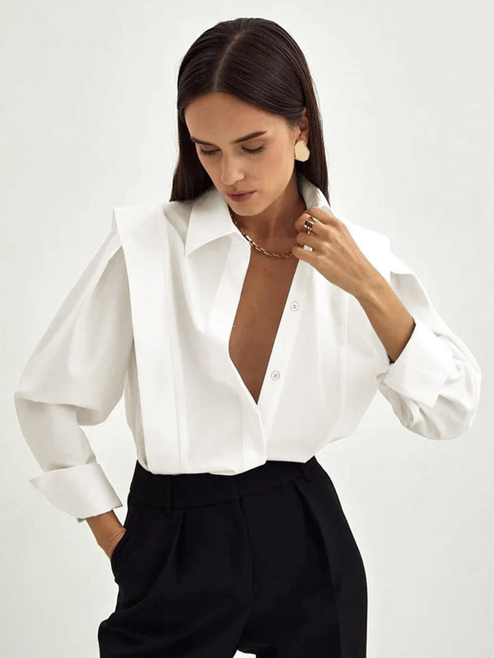Camicia Quadrata con Bottoni
