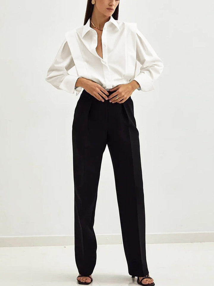 Camicia Quadrata con Bottoni
