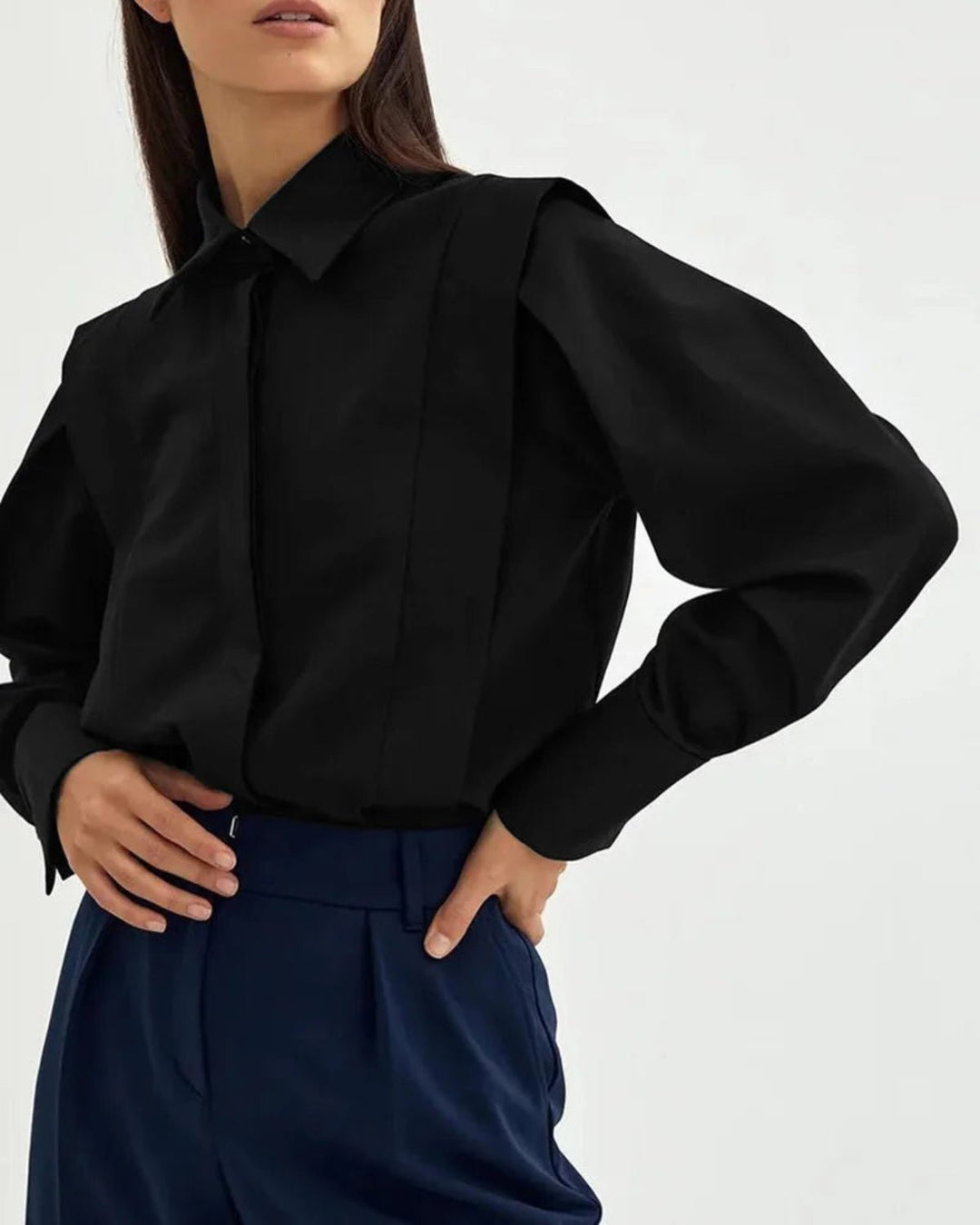 Camicia Quadrata con Bottoni