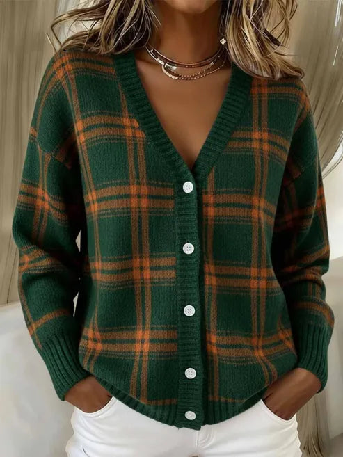 Mila™ Cardigan Morbido a Quadri