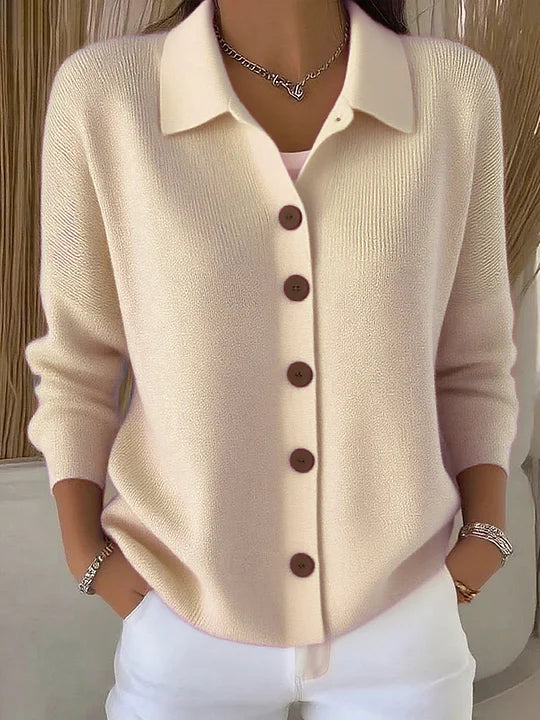 Maya™ Cardigan Classico con Bottoni