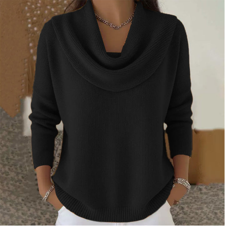 Scarlett™ Maglione con Collo Drappeggiato