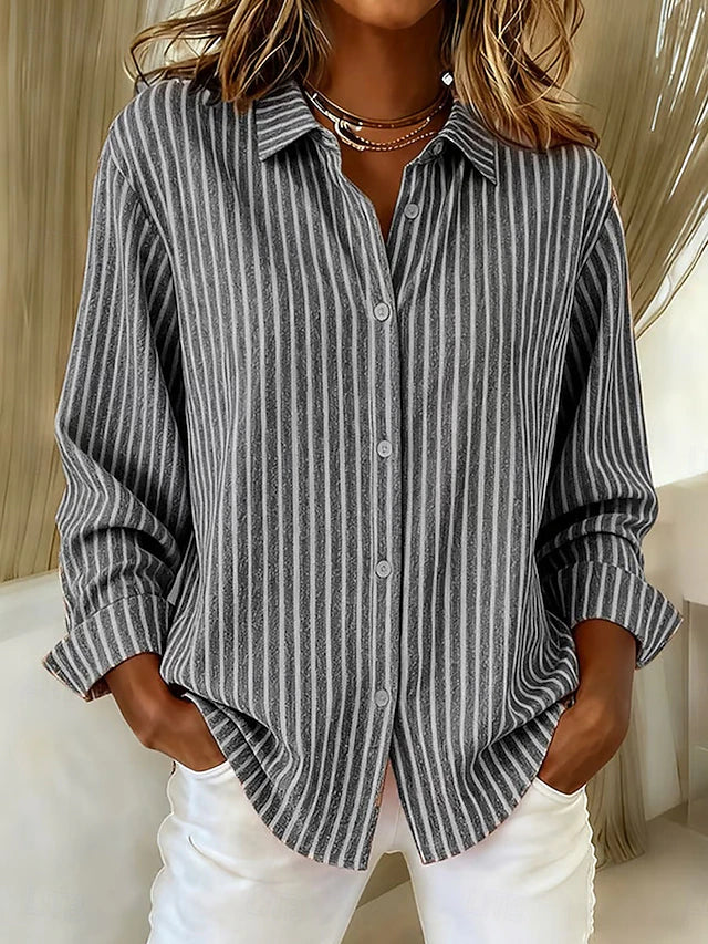 Clara™ Camicia Relaxed a Strisce