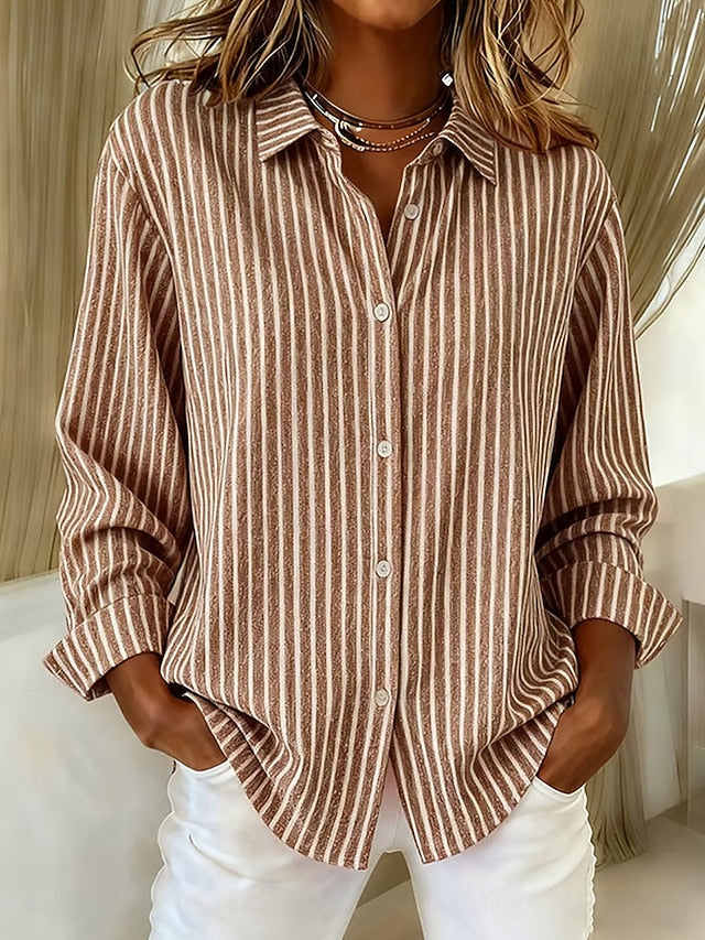 Clara™ Camicia Relaxed a Strisce