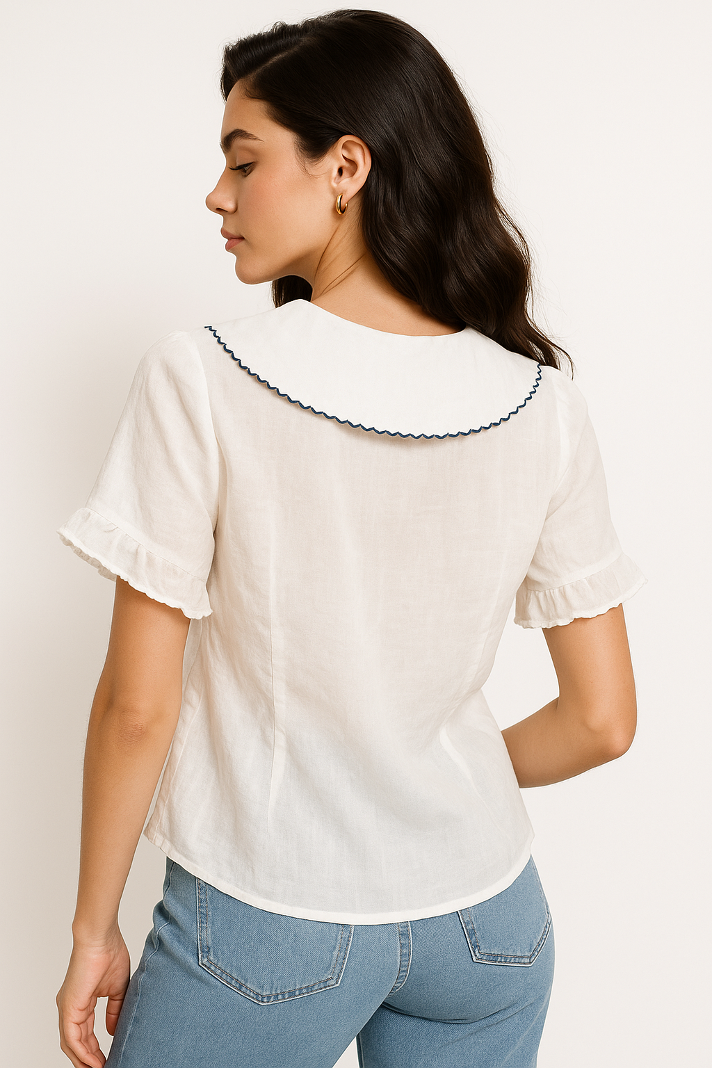 Camicia con Colletto Vintage