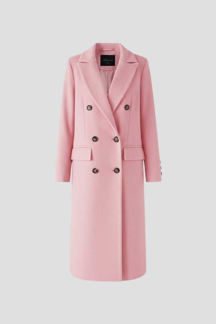Cappotto da Donna con Collo a Revers e Chiusura a Bottone