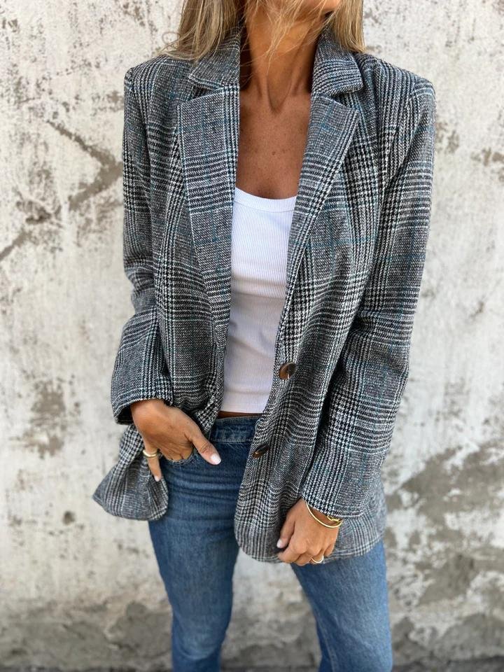 Milly™ Blazer a quadri elegante